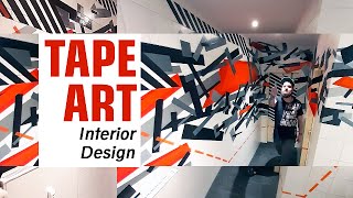 WC Art (TAPE ART vs. INTERIOR DESIGN)