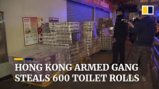 Armed gang steals 600 toilet rolls as panic buying continues in Hong Kong amid coronavirus outbreak