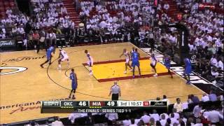 Kevin Durant 25 points (alley oop, dunk) vs Miami Heat full highlights GM3 NBA FINALS 2012.06.17 HD