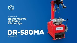 Desmontadora de rodas pneus com mão amiga Engecass DR-580MA - MONTAGEM
