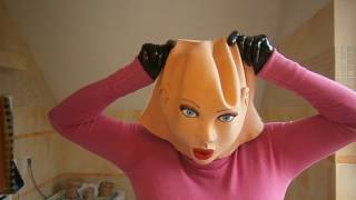Masking video - latex and female mask