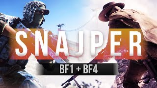 Który SNAJPER lepszy?! ? BATTLEFIELD 1 vs BATTLEFIELD 4