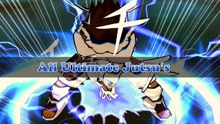 Naruto Ultimate Ninja 1 - All Ultimate Jutsu's (4k 60fps) (BEST QUALITY)