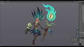 Shaman - Spine 2D animation timelapse