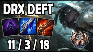 Senna vs Aphelios ADC [ DRX Deft ] Lol Challenger Korea