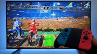 Monster Energy Supercross - The Official Videogame 3 Nintendo Switch dock mode 4K TV