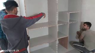 Sliding wardrobe कैसे बनाये || waterproof deemak proof sliding wardrobe & bedroom (wood work zk)