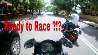 KTM Duke200 vs Pulsar 220 | Street Race