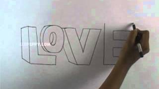 How to Draw a 3D Love