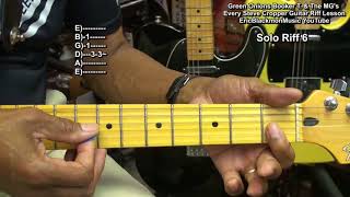How To Play GREEN ONIONS Booker T. And The MG's Steve Cropper Riffs On Guitar With TABS