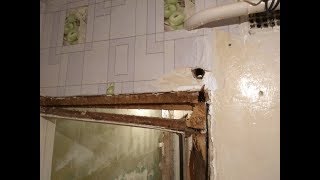 Демонтаж фрамуги над дверью в хрущёвке или жизнь с пауками )))