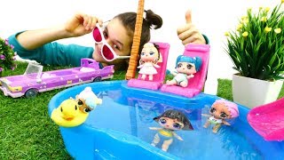 LOL oyuncak bebek oyun videosu.  Havuz partisi
