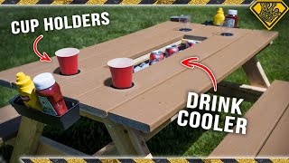 The ULTIMATE Picnic Table (Cup Holders Included)