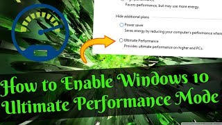 How to Enable Windows 10 Ultimate Performance Mode