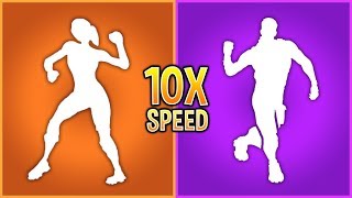 I played My Fortnite Emotes in 10x Speed and they sounded *LEGENDARY*