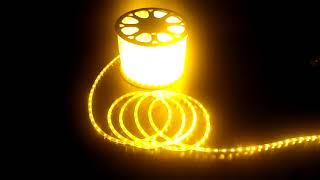 (Direct Factory) LED Rope Light 11/13mm diameter, 12V/24V/110V/220V 36 LEDs/M 50/100 M/Reel Yellow