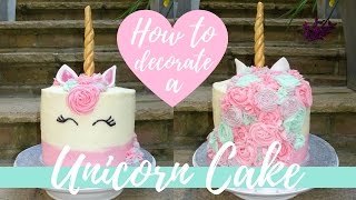 HOW TO MAKE A UNICORN CAKE // Mrs Grace Young