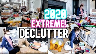 EXTREME! Disaster Clean Declutter & Organize | Clean With Me 2020 | Hoarder Living Room Closet Purge