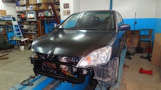 Mitsubishi Lancer 9. наборка морды.