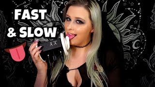 ?ASMR | Fast & Slow Ear Licking with Kisses & Tongue Flutters | For Sleep and Relaxation