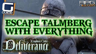 KINGDOM COME DELIVERANCE - How to get First Armor Set, Weapon, Horse and Escape Talmberg Castle