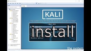 how to install kali linux in vmware workstation 2018