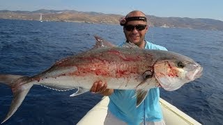 Jigging for amberjacks (Jigging για μαγιάτικα) Saltiga 4500H & Maria Steady jigging