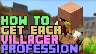 How to Get All Villager Jobs / Professions - Survival Minecraft 2019