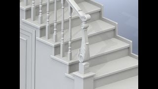 Столб резной для лестницы 3DBAZAR