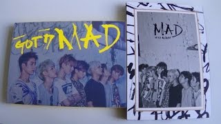 Unboxing GOT7 갓세븐 4th Mini Album MAD (Horizontal & Vertical Version)
