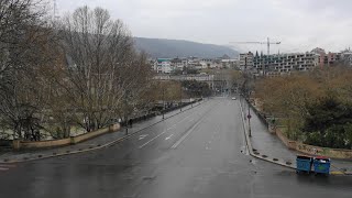 თბილისი კარანტინში: როგორ გამოიყურება დაცარიელებული ქალაქი - ვიდეო დრონიდან