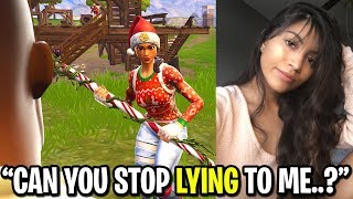 I hired this girl to play Fortnite with me... (SHE CAUGHT ME LYING TO HER!)