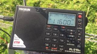 Tecsun PL-310ET + 240 metre barbed wire fence antenna = 116 signals detected