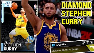 DIAMOND STEPHEN CURRY 91PT GAMEPLAY!! HOF LIMITLESS MAKES HIM A GOD! NBA 2k19 MyTEAM