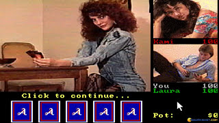 Strip Poker 3 gameplay (PC Game, 1991)