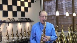 KB Sax necks comparison on Selmer Reference 36 tenor