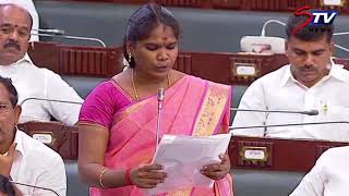 Minister V. M. Rajalakshmi Speech at Tamil Nadu Assembly today 04/07/2018|P. Dhanapal |STV