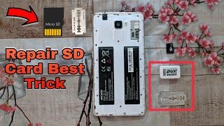 Repair Corrupted Memory Card-How to Repair damaged SD Card New Trick 2019