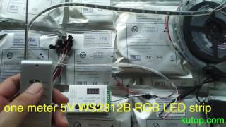 one meter 30 pixels 5V WS2812B RGB LED strip - kutop.com