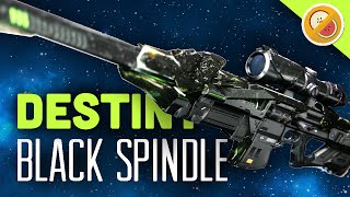 DESTINY Black Spindle Fully Upgraded Exotic Sniper Rifle Review (The Taken King Exotic)