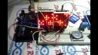 Новогодняя гирлянда. Подготовка. LED Matrix 8*8 + MAX7219 + ARDUINO