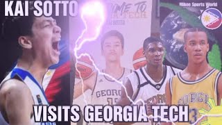 KAI??SOTTO UNOFFICIAL VISIT TO GEORGIA TECH, COACH JOSH PASTNER, FANS' REACTIONS!!!