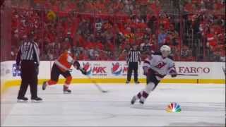 Danny Briere goal. NJ Devils vs Philadelphia Flyers Game 1 4/29/12 NHL Hockey