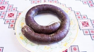 Кровянка рецепт Кишка рецепт Как приготовить кровянку Кров'янка рецепт Кровяная колбаса рецепт