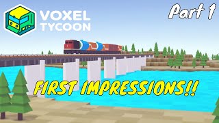 First Impressions Voxel Tycoon Pre Alpha || Voxel Tycoon Part 1 || The new Openttd   simulation