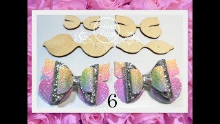 ?Бантик БАБОЧКА по шаблону №6 из кожзаменителя/экокожи/фетра/фоамирана?Мастер класс?Анна Кохан?