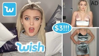Trying $3 Clothes I Bought From Wish! AD