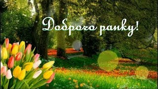 Побажання доброго ранку і гарного дня.