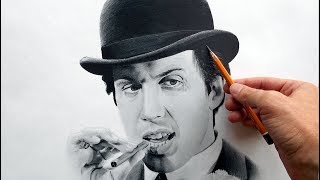 Портрет карандашом Адриано Челентано. (Adriano Celentano- drawing portrait).