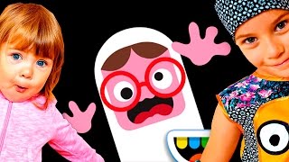ПРИВЕДЕНИЕ пугает жителей дома - Играем в Toca Boo - Смешное развлекательное видео для детей